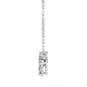 0.50 Ct lab diamond cluster necklace in white gold