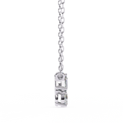 0.50 Ct lab diamond cluster necklace in white gold