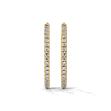 0.54ct Lab Grown Diamond Women's Hoop Earrings