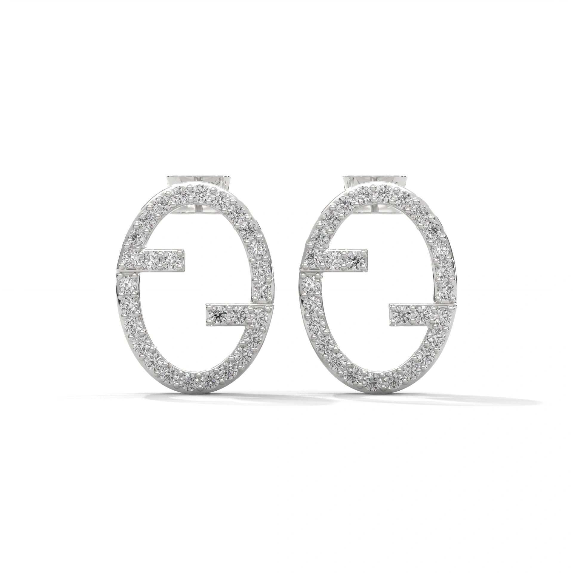 0.56 Carat Diamond Earrings Studs Women's in Yellow Gold 950 Platinum Natural Diamond