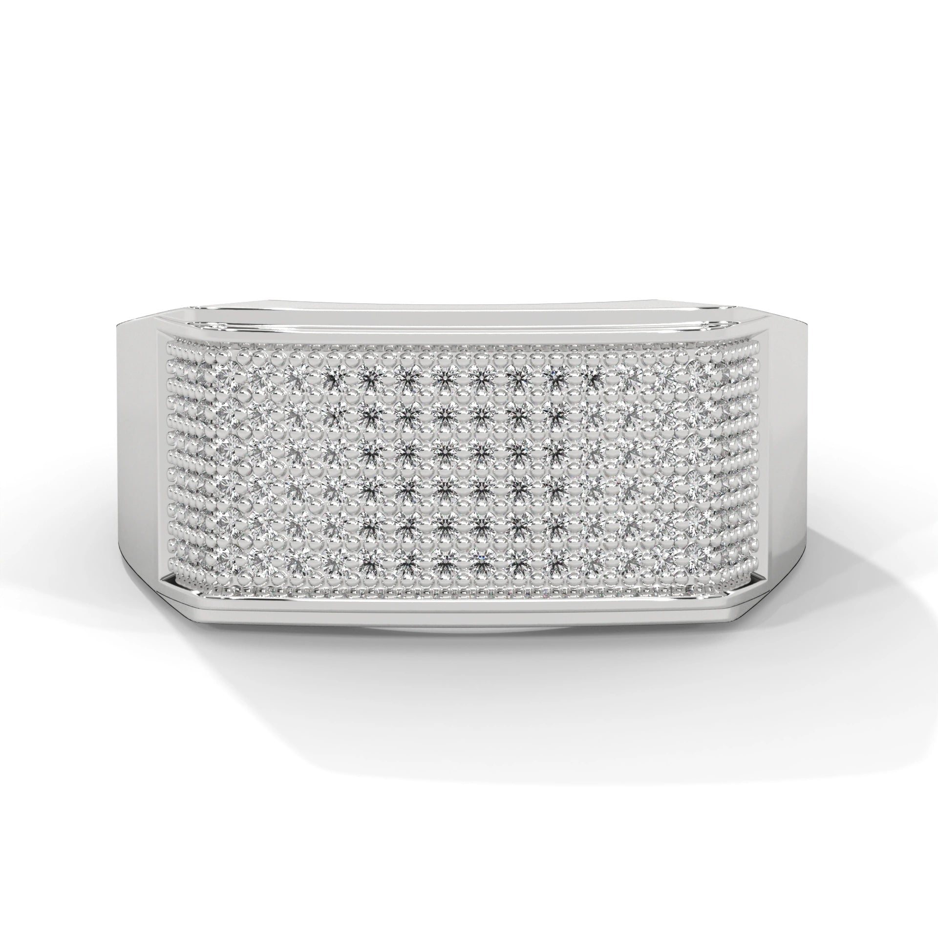 0.60 carat lab created diamond mens wide band ring in white gold 950 Platinum Natural Diamond
