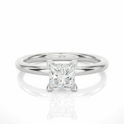 Princess Solitaire Lab Created Diamond Engagement Ring 950 Platinum Natural Diamond Solitaire Engagement Rings