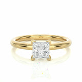 Princess  Solitaire Lab Created Diamond Engagement Ring