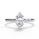 1 Ct Marquise Cut Solitaire Lab Created Diamond Engagement Ring