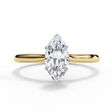 1 Ct Marquise Cut Solitaire Lab Created Diamond Engagement Ring