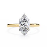 1 Carat Marquise Cut Solitaire Diamond Engagement Ring