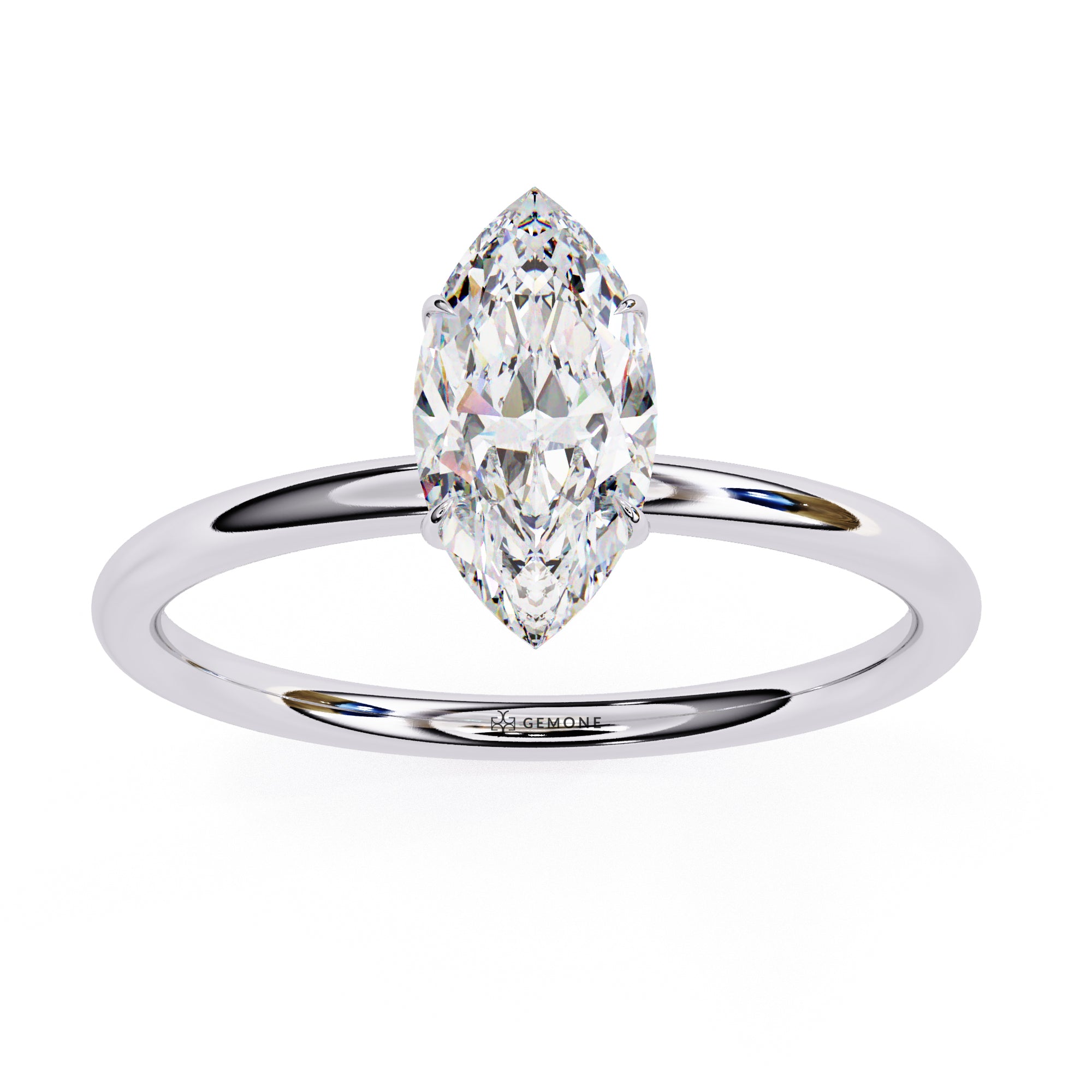 1 Carat Marquise Cut Solitaire Diamond Engagement Ring Solitaire Engagement Rings