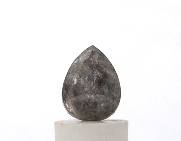 0.83 Carat Pear Shape Salt and Pepper Diamond