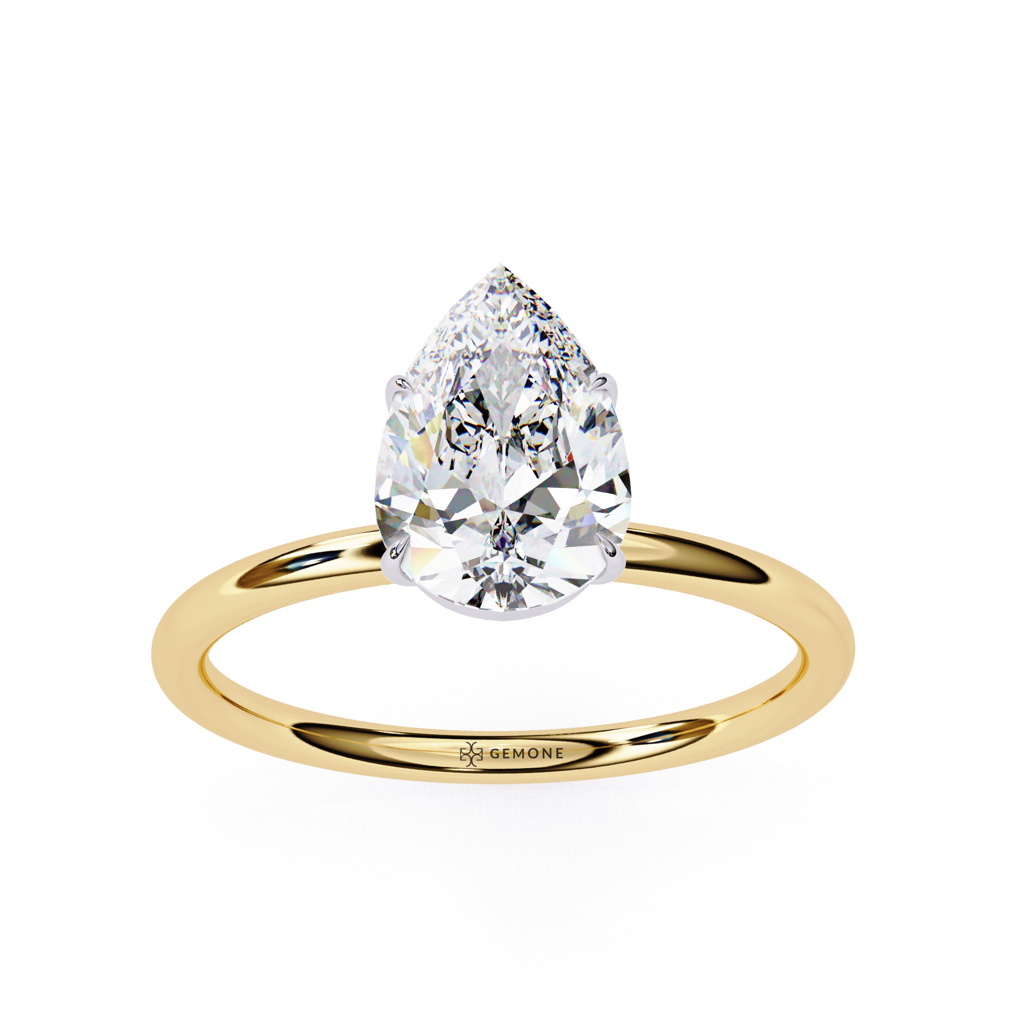 1 Ct Pear Shape Solitaire Lab Diamond Engagement Ring (Copy) dont buy this product