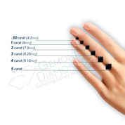 1 To 5 Ct Princess Cut Black Diamond