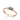 1 Carat Emerald Shape Three Stone Black & White Diamond Ring In Rose Gold