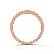 1.01 Ct Baguette Lab Diamond Wedding Band Rose Gold