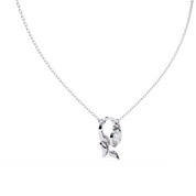1.00ct Marquise Lab DiamondProng Set Necklace In Yellow Gold 950 Platinum Natural Diamond
