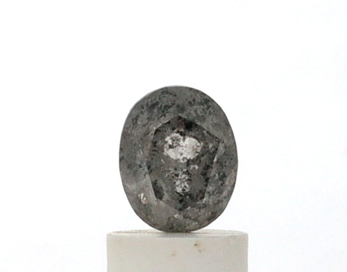 1.01 Carat Oval Shape Salt & Pepper Diamond