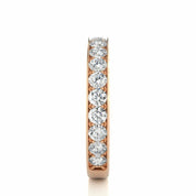 1.31 Carat Round Cut Channel Set Half Eternity Diamond Wedding Band
