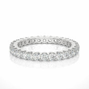 1.20 Ct Round Cut Prong Setting Diamond Wedding Band 950 Platinum Natural Diamond Eternity Wedding Rings