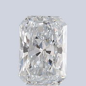 1.23 Ct Wt Radiant Shape Synthetic Loose Lab Diamonds
