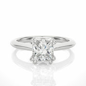Princess Double Prong Solitaire Lab Created Diamond Engagement Ring Lab Diamond Solitaire Engagement Rings