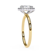 2.19 Carat Pear Cut Halo Lab Grown Diamond Engagement Ring