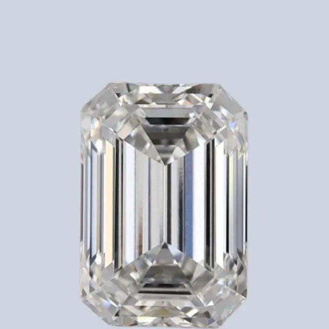 1.50 Ct Wt Emerald Shape Man Made Diamond