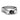 Close up view of 1.50 Carat Black Diamond Three Stone Engagement Ring with Round White Side Stones on Sleek White Gold Band