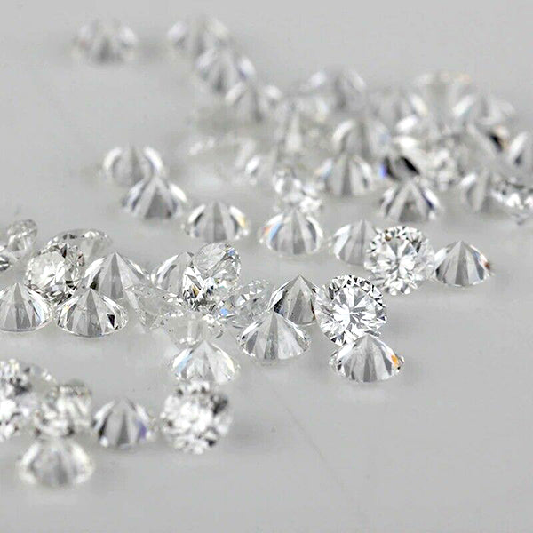 H Color Round Cut Melee Diamonds Lot