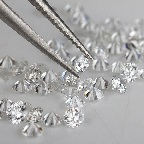 H Color Round Cut Melee Diamonds Lot