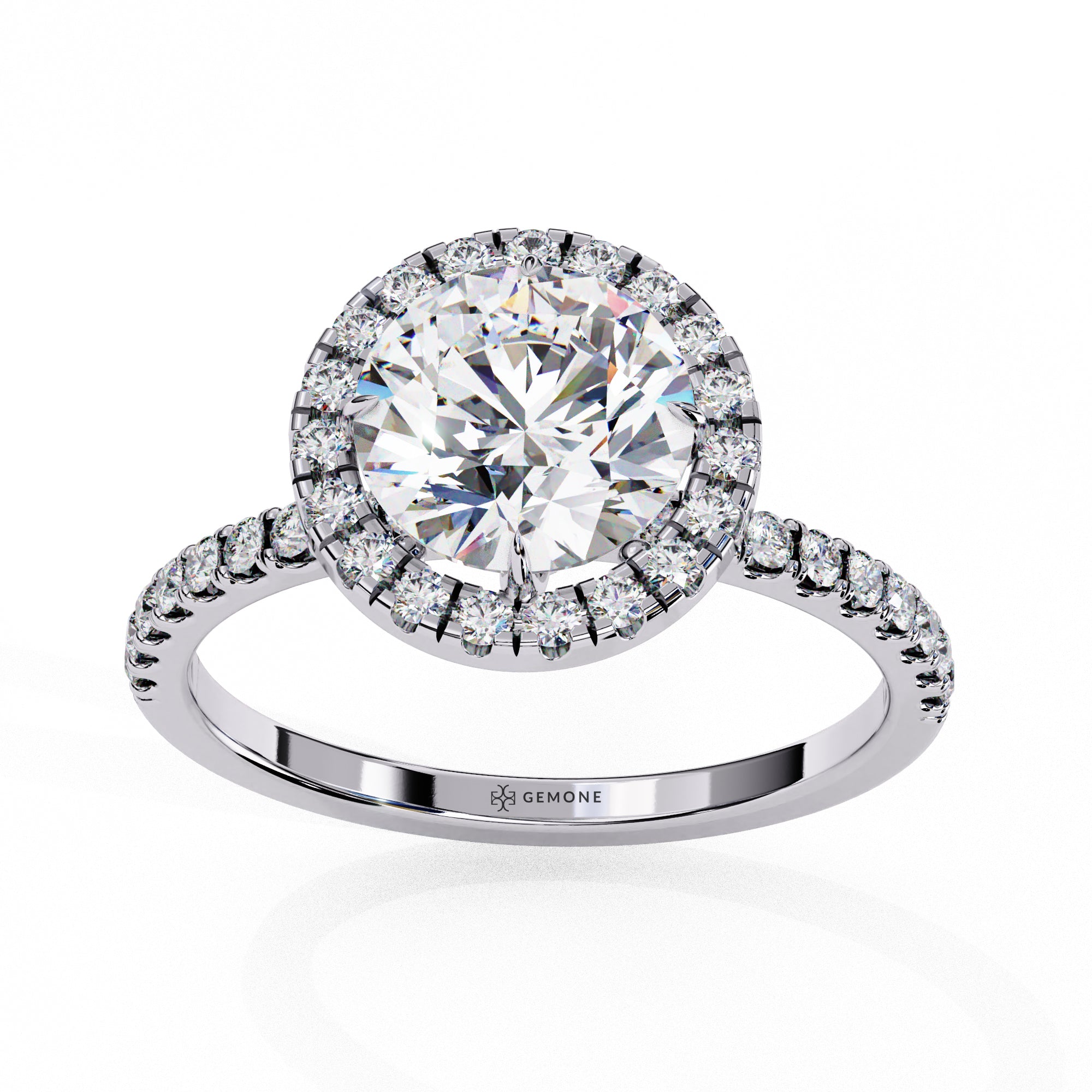 Round Claw Prong Lab Grown Diamond Ring For Women Lab Diamond Engagement Rings