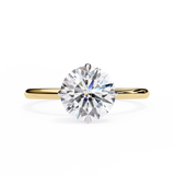 2 Ct Round Shape Solitaire Lab Diamond Engagement Ring