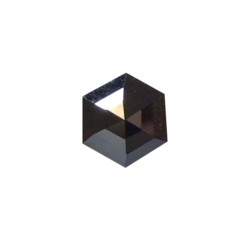 1 Ct To 3 Ct Hexagonal Shape Real Black Diamond