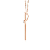 0.80 Carat Round Shape Cross Lab Diamond Pendent