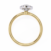 1.20 Carat Marquise Cut Halo Lab Diamond Engagement Ring