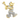 5 Carat Round diamond Pave Setting Popeye Lab Diamond Pendant In Yellow Gold