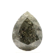 2 Carat Pear Shape Salt and Pepper Diamond