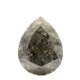 2 Carat Pear Shape Salt and Pepper Diamond