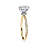 2.35 Ct Lab Created Round Cut Halo Lab Diamond Ring