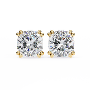 2.50 Carat Cushion Cut Lab Diamond Stud Earrings