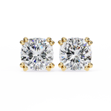 2.50 Carat Cushion Cut Lab Diamond Stud Earrings