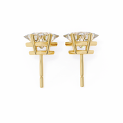 2.50 Ct Princess Cut Lab Diamond Stud Earrings