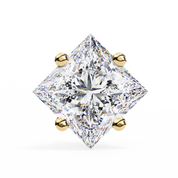 2.50 Ct Princess Cut Lab Diamond Stud Earrings