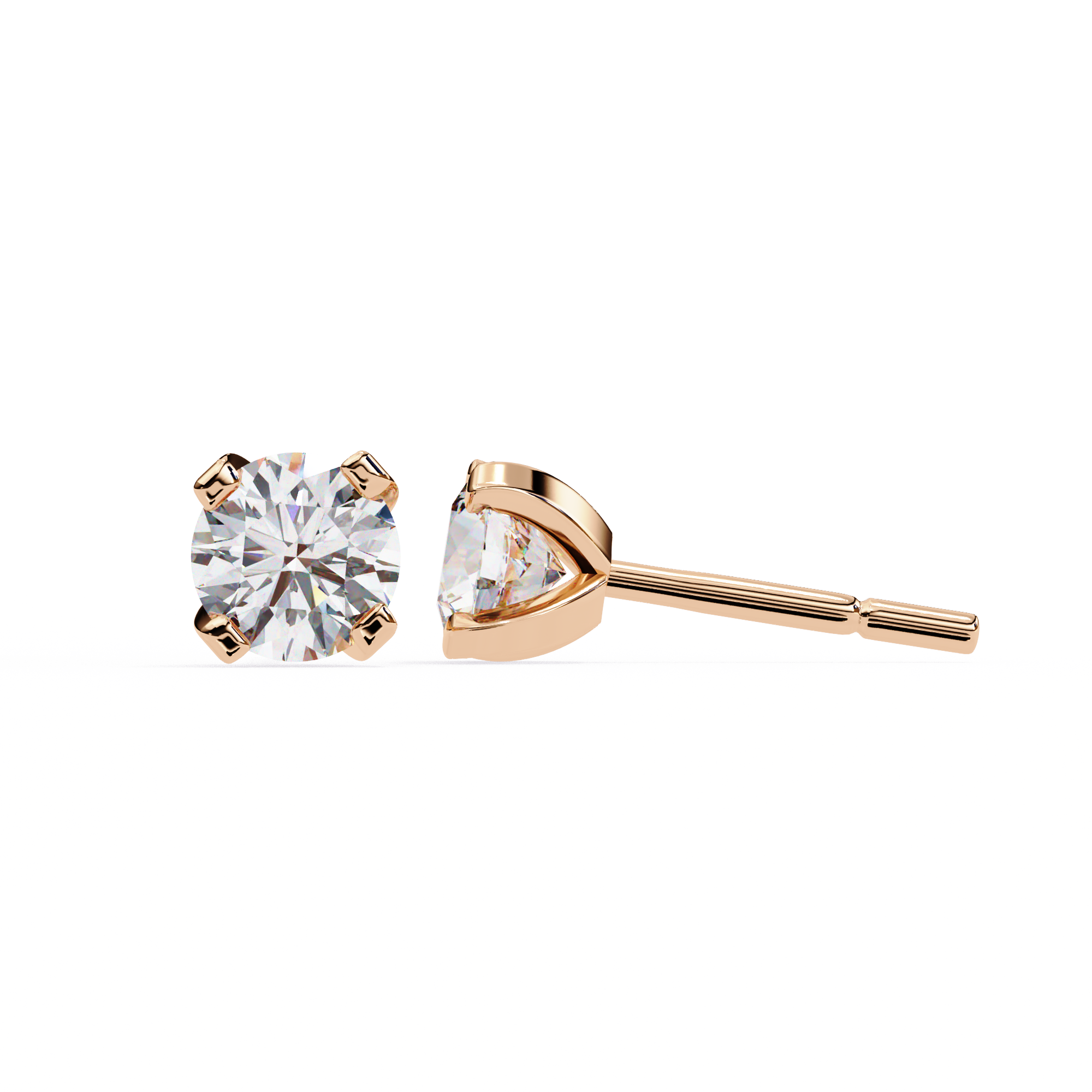 2.60 Ct Round Lab Created Diamond Stud Earrings