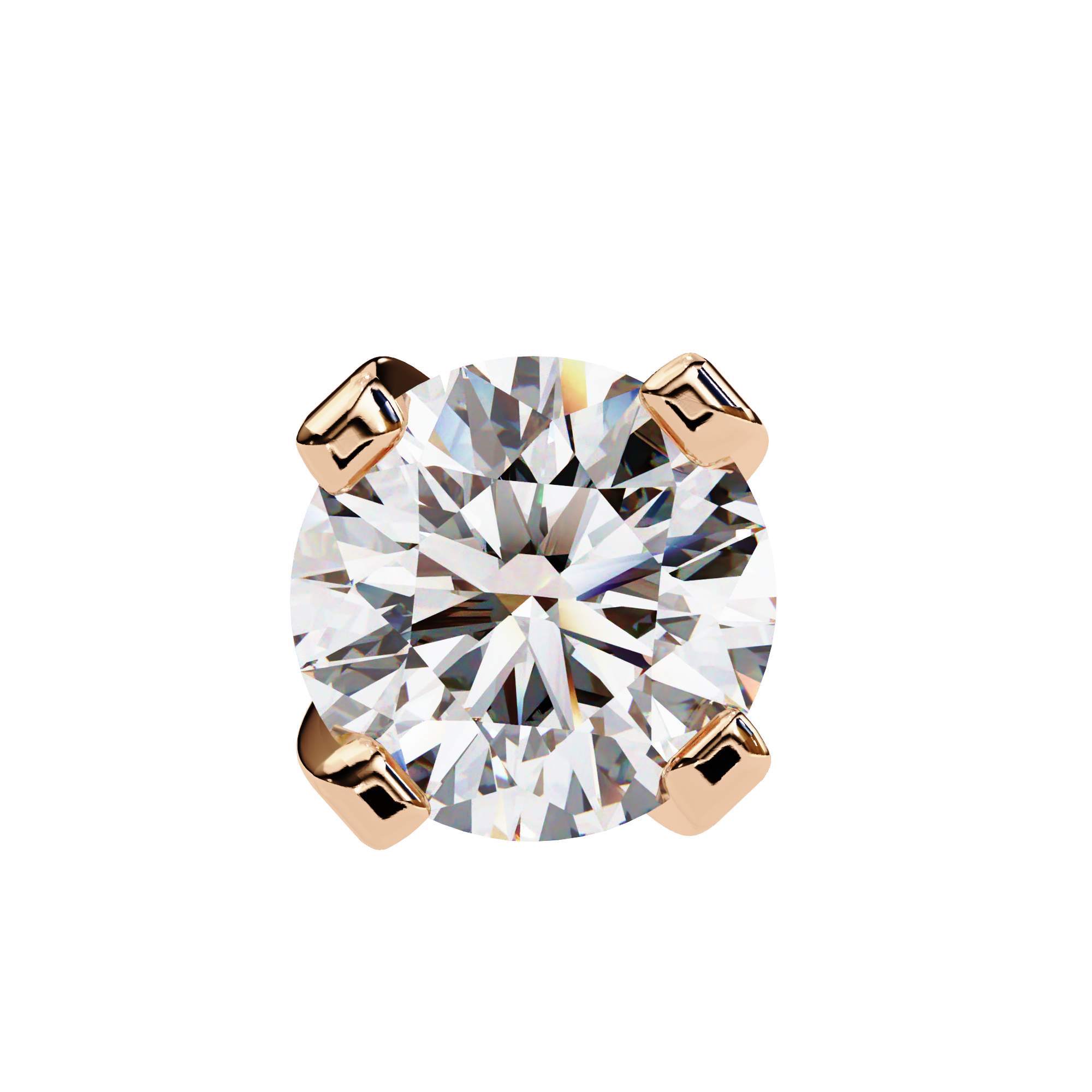 2.60 Ct Round Lab Created Diamond Stud Earrings