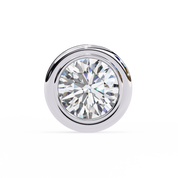 2.60 Carat Round Solitaire Lab Diamond Earrings