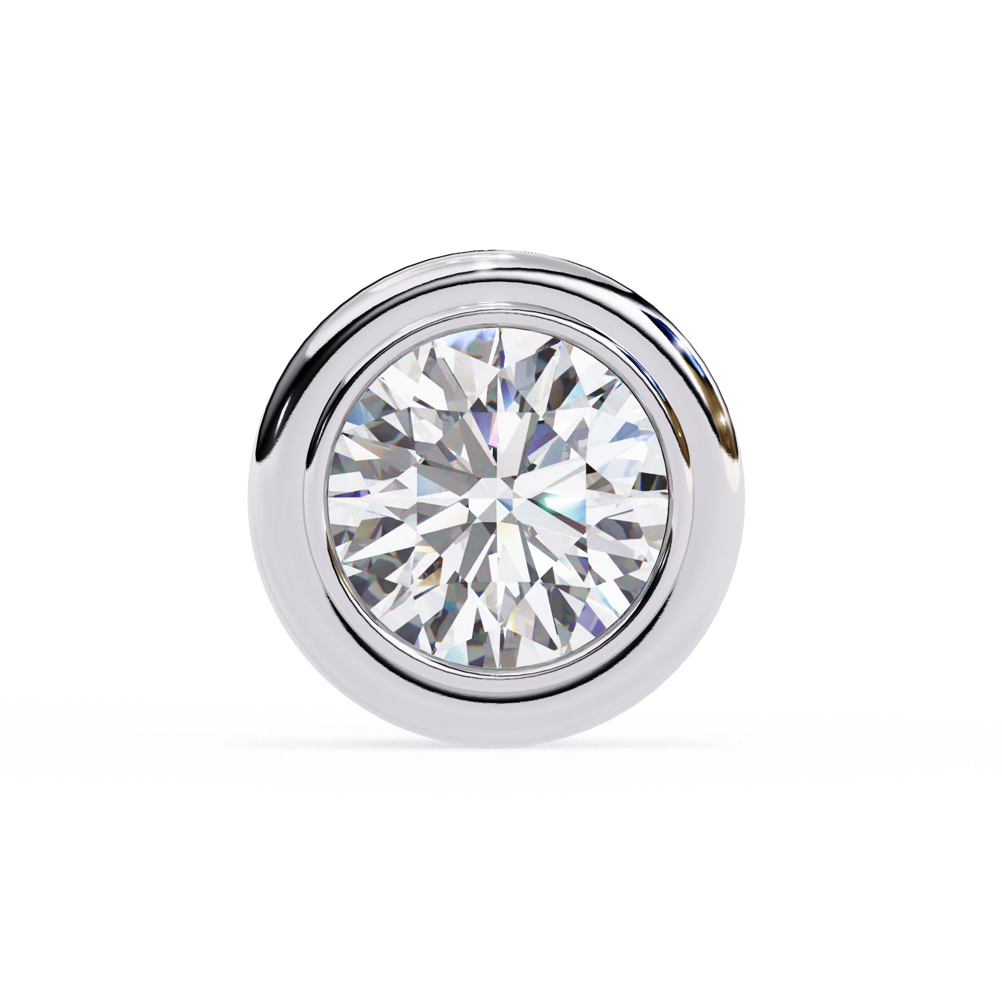 2.60 Carat Round Solitaire Lab Diamond Earrings