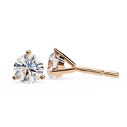 Round Brilliant Lab Diamond Stud Earrings