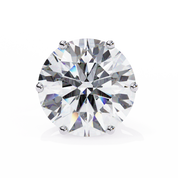 2.60 Carat Round Lab Grown Diamond Stud Earrings