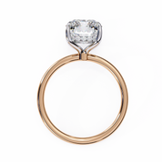 Emerald Claw Prong Halo Lab Diamond Engagement Ring
