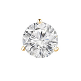 1 Carat Round Shape Solitaire Prong Set Diamond Stud Earrings