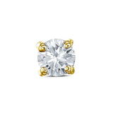 1 Carat Round Shaped Solitaire Diamond Studs Earrings