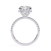Cushion Cut Halo Lab Grown Diamond Ring Lab Diamond Engagement Rings